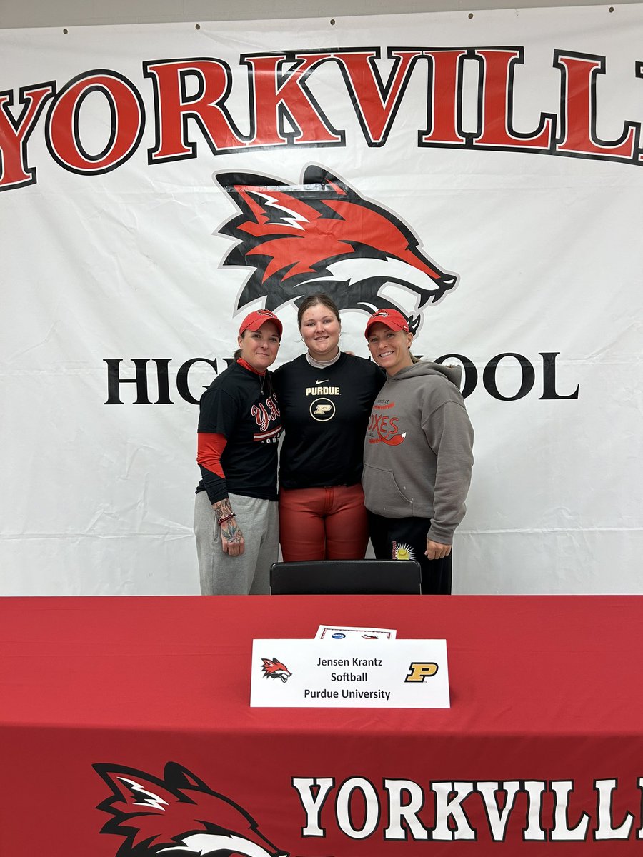 YHSAthletics115's tweet photo. Congratulations to Jensen Krantz on committing to play softball and attend school at @PurdueSports! https://t.co/B0xM9W49uO