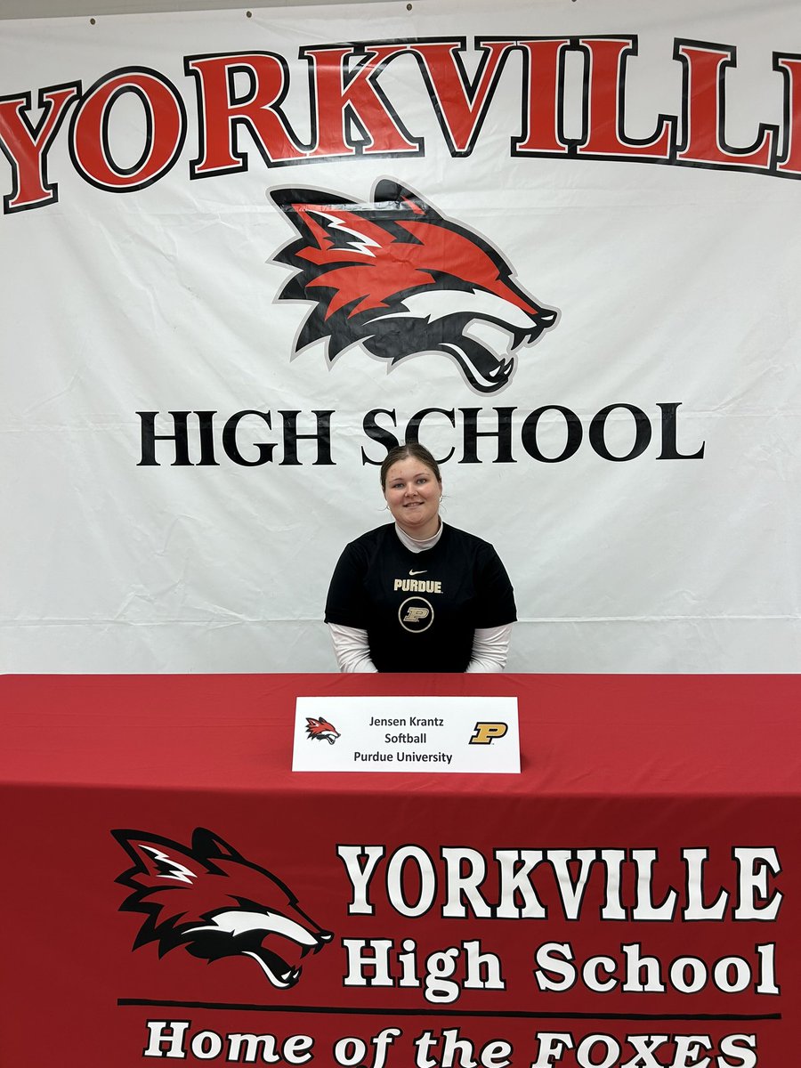 Yorkville Foxes (@yhsathletics115) on Twitter photo Congratulations to Jensen Krantz on committing to play softball and attend school at <a href="/PurdueSports/">Purdue Athletics</a>! Congratulations to Jensen Krantz on committing to play softball and attend school at <a href="/PurdueSports/">Purdue Athletics</a>!