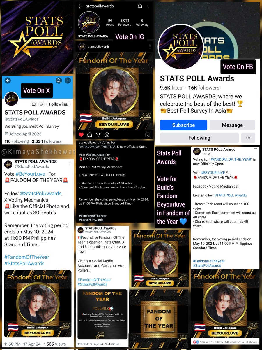 VOTING ALERT 💙🔥

🎯 #BuildJakapan Fandom BEYOURLUVE, we are nominated for “Fandom of the Year” by Stats Poll Awards! ✨

Vote #BeYourLuve For 
🚨FANDOM OF THE YEAR🚨

Voting ends 10th May, 2024 11PM 🇵🇭

Check the rules & Vote on X, IG & FB 💙

#FandomOfTheYear
#StatsPollAwards