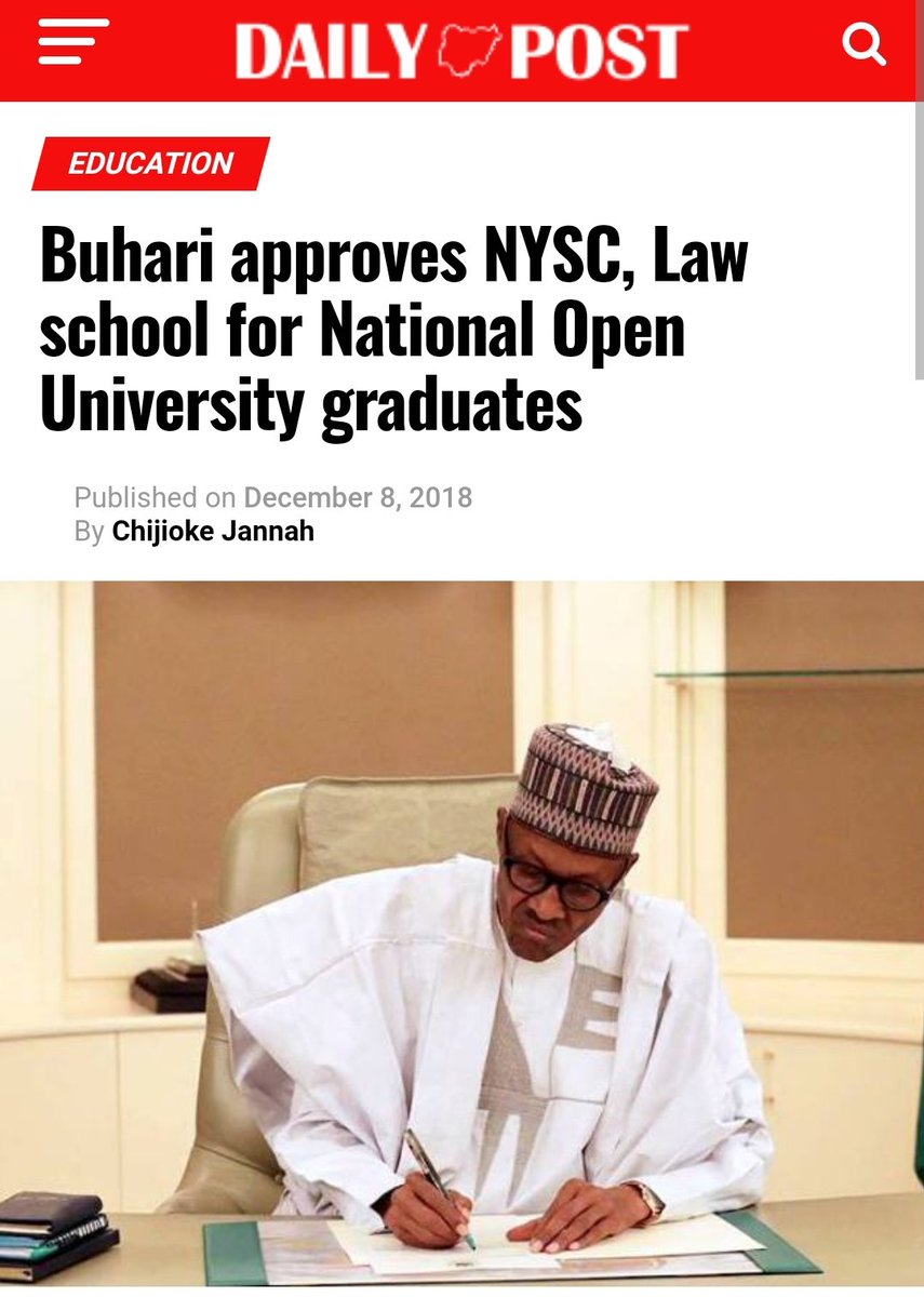 I don't know what is wrong with this APC people. See what they are celebrating now, that TINUBU has asked that graduates of NOUN be included in NYSC scheme. What Buhari did since 2018. The agbadorians are now counting it as part of TINUBU achievement.  all this agbero &street…