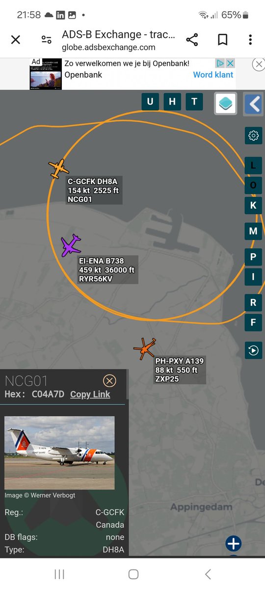 NCG01 cirkelt al een poosje rond de  Eemshaven, de Zulu wacht iets zuidelijker op updates KWC. Wat is er loos?🤔