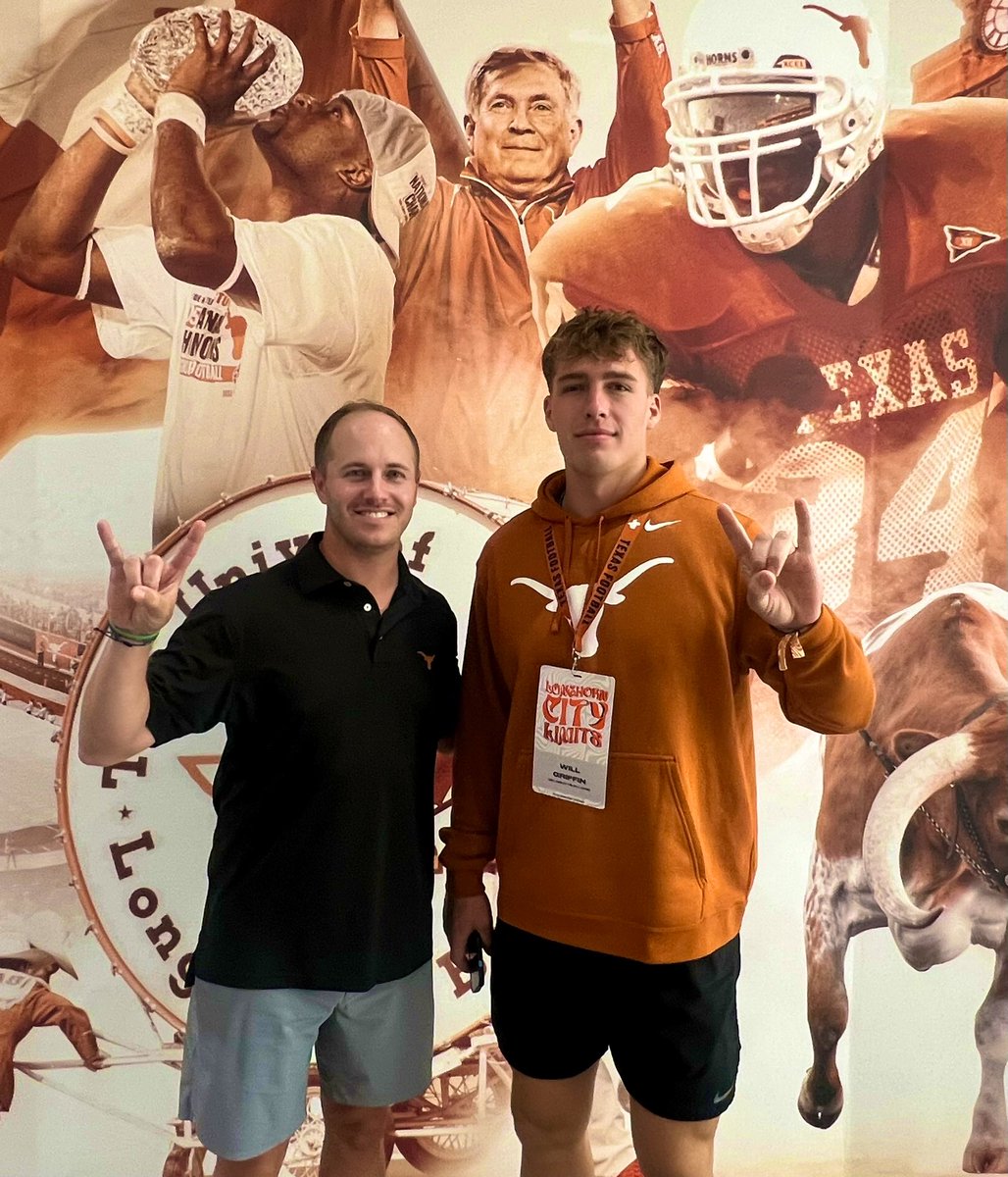 Will Griffin '26 in Austin at the University of Texas! Will is currently the 4th ranked quarterback nationally in the class of 2026 according to 247 Sports. #AMDG #JesuitFootball #GoTigers