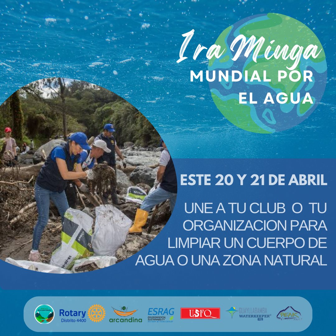 💧¡Este día de la Tierra rompamos un Guinness Record la participar en la Minga Mundial por el agua!💧 ow.ly/RQQE50RhhRM