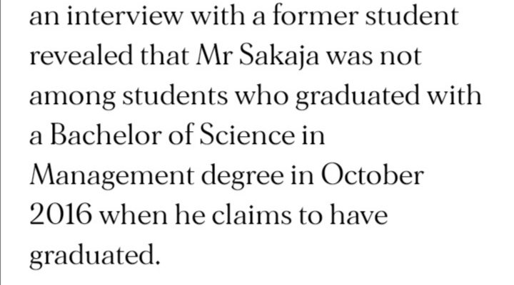 Johnson sakaja claimed to have graduated from TEAM University, Uganda with bachelor of science in mana, year 2016. But only 6 students graduated and sakaja was not among them Cc Riggy G @rigathi @WilliamsRuto @EACCKenya