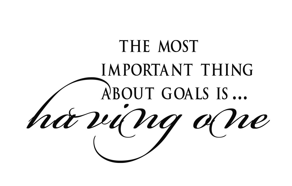 The most important thing about goals is having one. #WednesdayWisdom #WednesdayThoughts #GoldenHearts #Important #Goals #GoalAchieversCommunity