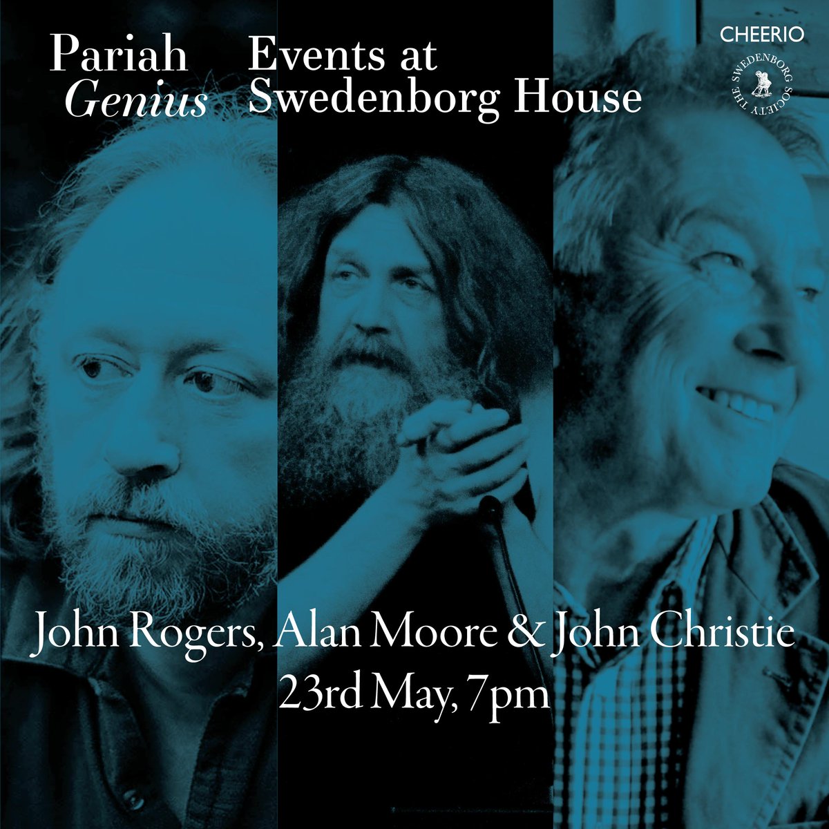 Join artist John Christie and filmmaker John Rogers in conversation with Iain Sinclair about his new book 'Pariah Genius'. W/ author Alan Moore (recorded). Thursday 23 May 7pm-8.30pm: eventbrite.com/e/pariah-geniu… @CHEERIOPublish @LRBbookshop