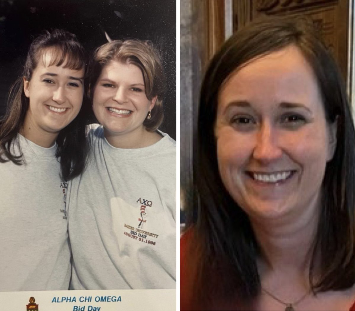 KCAlumPanhel's tweet photo. Meet our 2024 Women of the Year! Next is Jenny Duld from @AlphaChiOmegaHQ @bakeruaxo. We love the “Then and Now” pics! #notjustfouryears https://t.co/cRnPk5hC5G