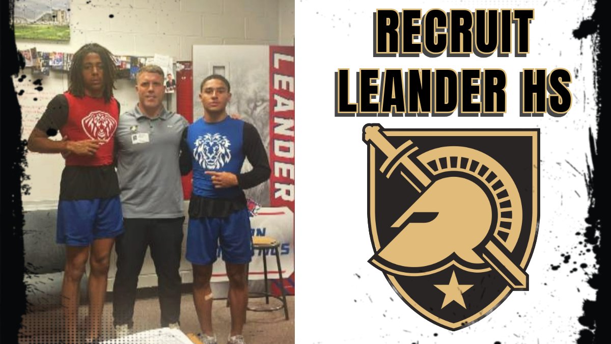 Thank you to @MikeViti @ArmyWP_Football @CoachJeffMonken for recruiting @philen_malachi and @zanewooldridge3 #RecruitLeanderHS #RollPRIDE #GoArmyBeatNavy @lionsfootballbc @LeanderHS @LHS_principal20