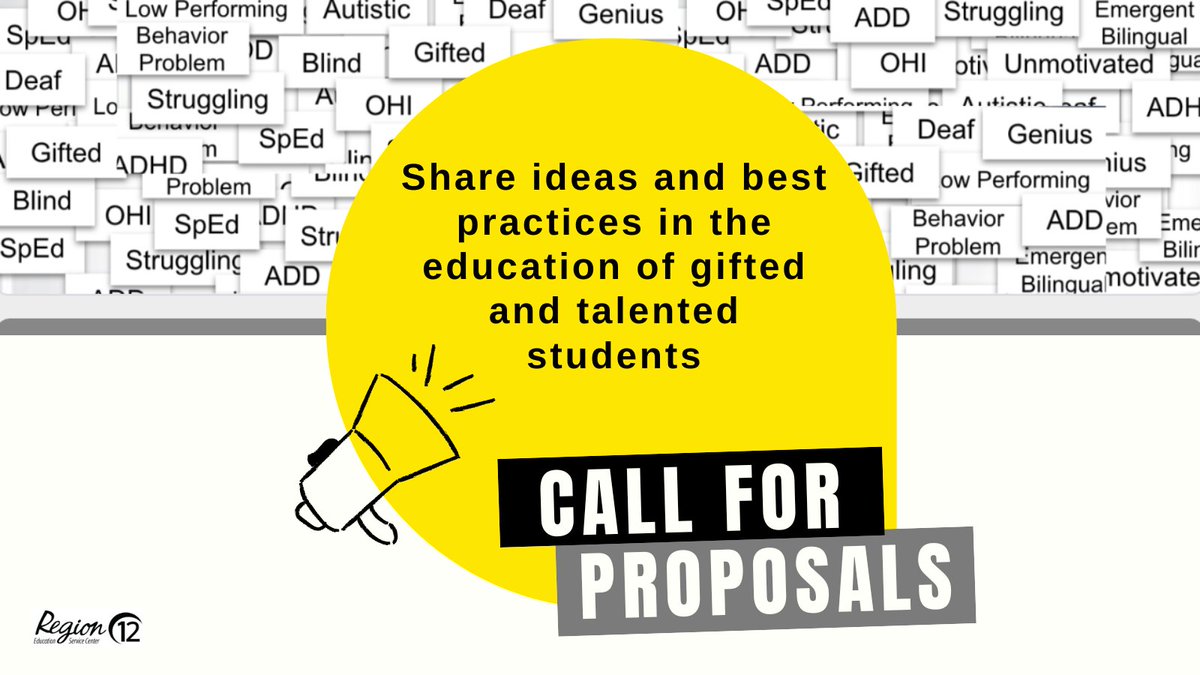 📣 Calling #TXgifted educators! Share your expertise at our G/T Conference (6/13 &amp; 6/14) themed "Beyond the Label." Inspire others with your strategies for supporting #gifted and #2e twice-exceptional students. 
➡️ Submit your proposal by 4/26 bit.ly/24gtproposals
#r12gifted
