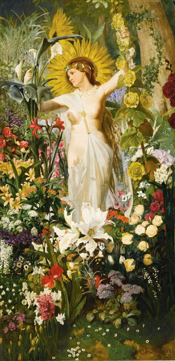 Flora by Valentine Walter Bromley (1874)