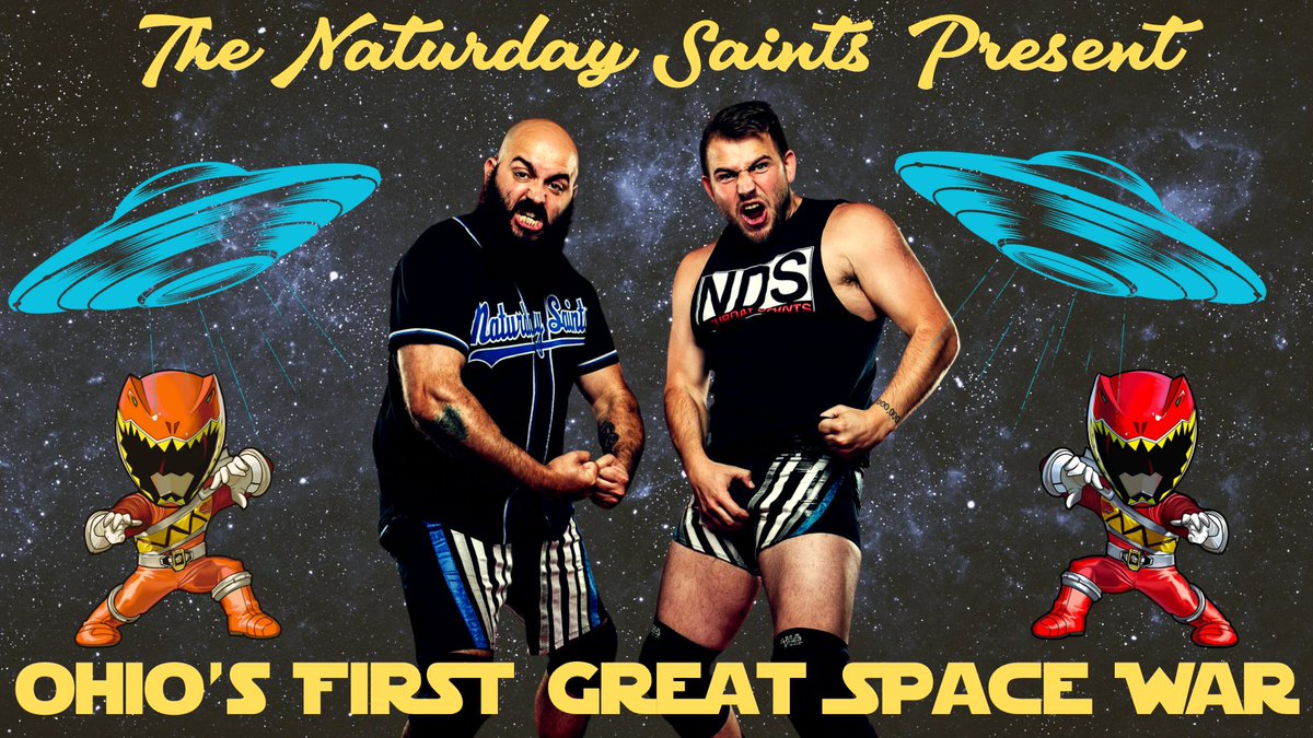 💥💥💥MATCH ANNOUNCEMENT💥💥💥 The Naturday Saints Present: OHIO'S FIRST GREAT SPACE WAR May 4 at BREW WARS! Doors open: 2:30pm Bell time: 3:00pm 🎟GET YOUR TIX TODAY! tinyurl.com/outerbelt4 #OWABrew #BrewWars #outerbeltbrewing #indiewrestling #liveprowrestling #prowrestling