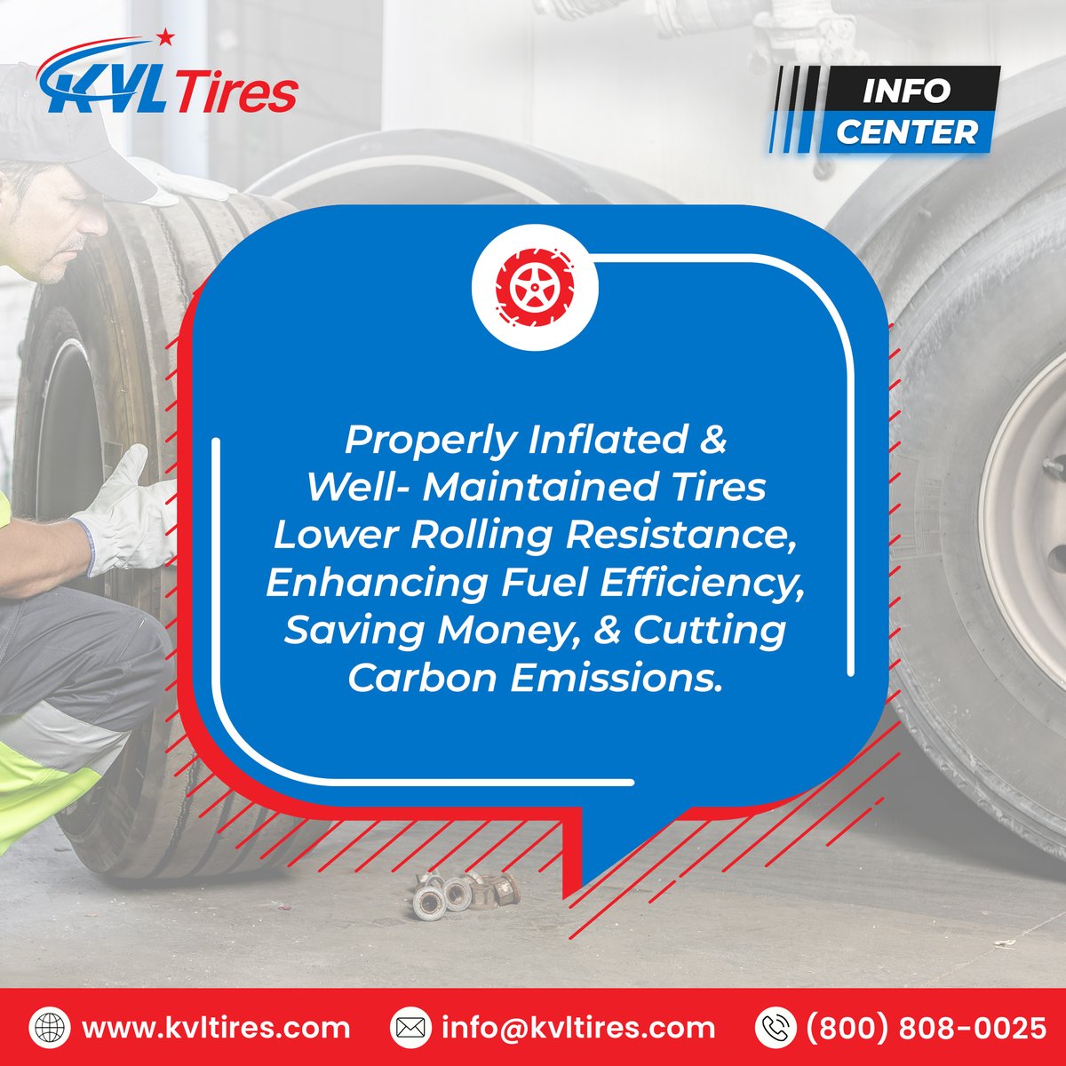 Properly inflated or well-maintained tires not only save you money but also help in reducing emissions. Let's roll towards a greener future!
Stay updated with KVL Tires for all your tires-related knowledge!
#kvltires #updates #tires #tireusa #greenerfuture #savemoney #KNOWLEDGE