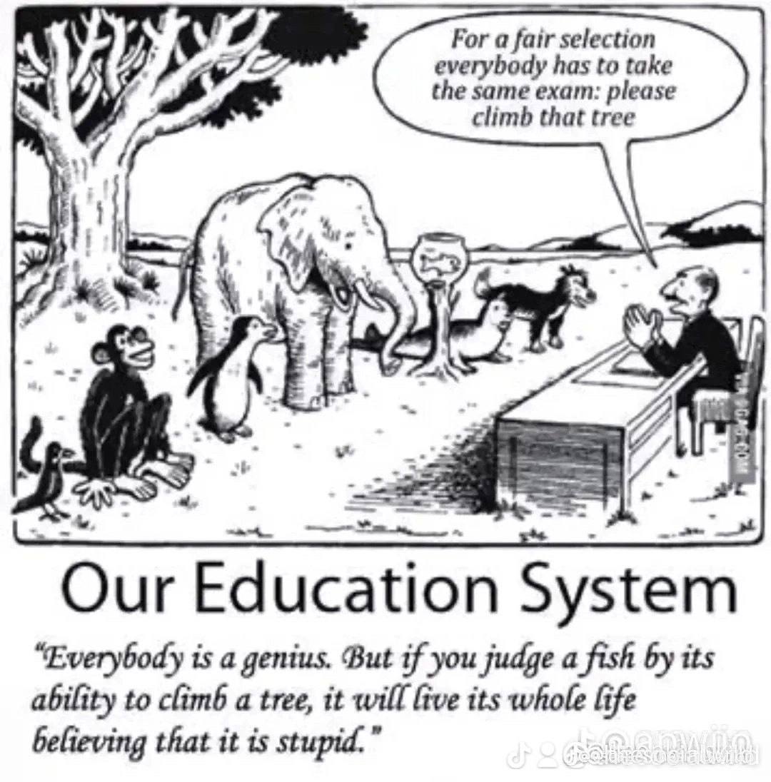 School doesn’t teach you how to think, it tells you what to think...