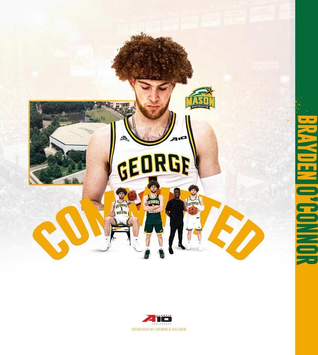 6’4 CG Brayden O’Connor has announced his commitment to George Mason 🚨🇨🇦 @Braydenoconnor0 All-Conference Team Potential. Huge get for @MasonMBB