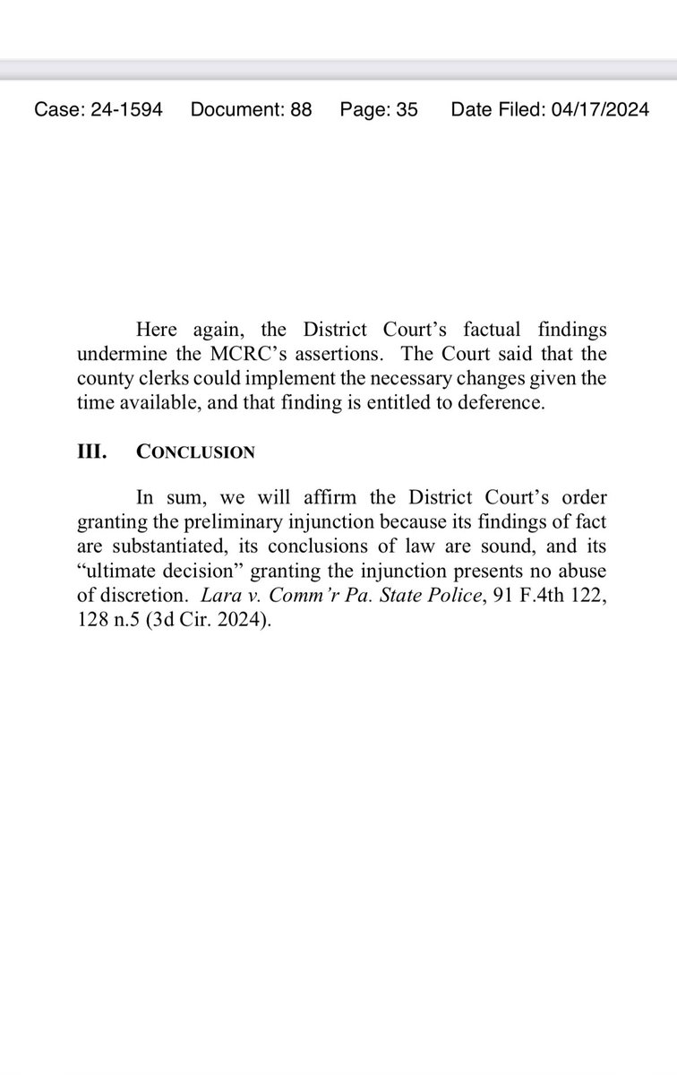 BREAKING: Federal appeals court UPHOLDS preliminary injunction scrapping the county line in this year’s NJ Dem primary. Opinion just released.