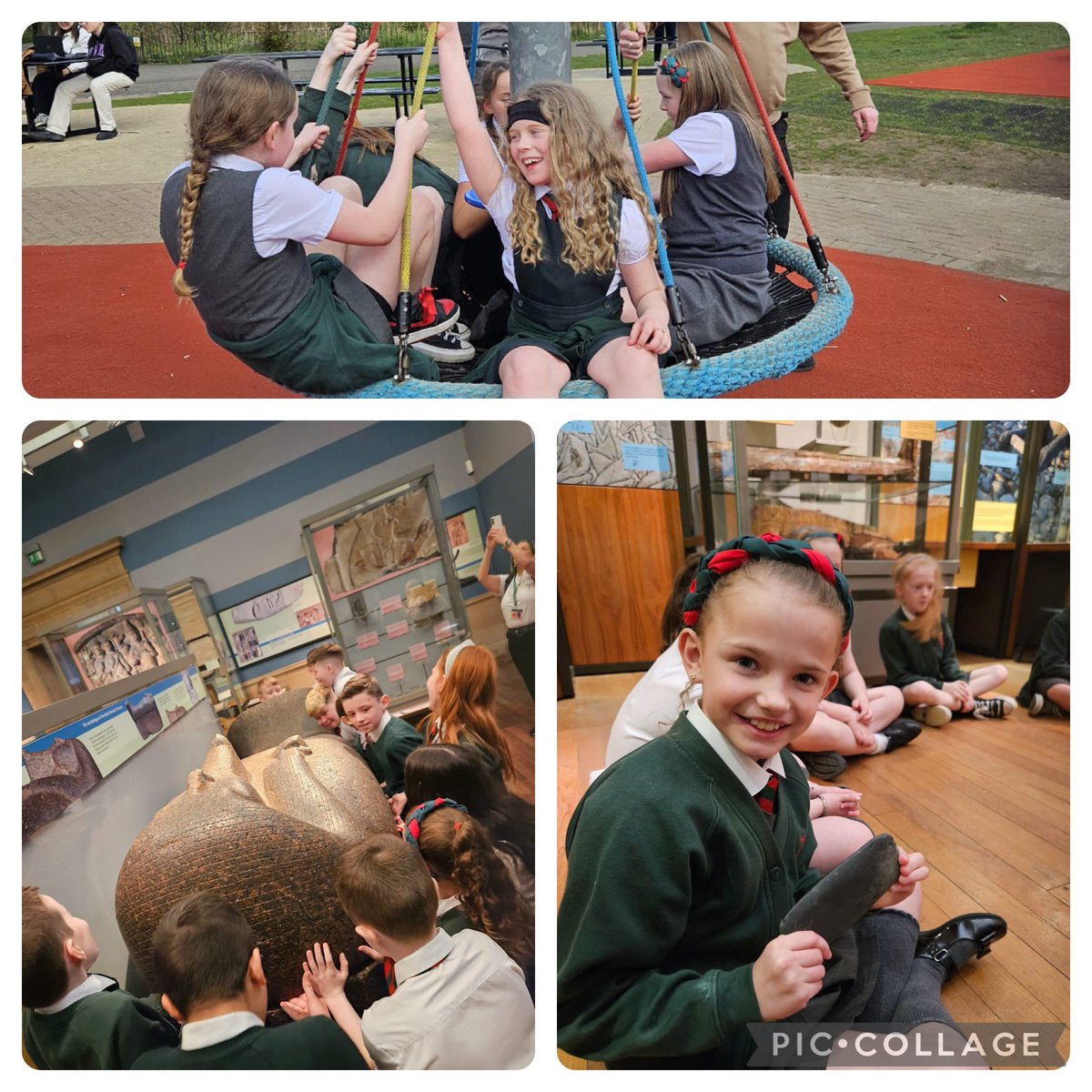 P4/5 brought their Egyptian topic to life @GlasgowLife today! @KelvingroveArt were impressed with their knowledge on pyramids, Pharaohs, after-life and fashion. Thank you to our expert Laura for leading a wonderful workshop. Our children handled artefacts over 3000 years old!