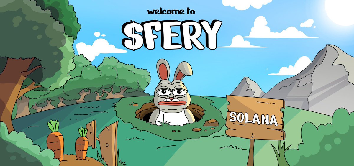 $FERY The Rabbit @FeryOnSol dexscreener.com/solana/c4bz6zh… Something new and exciting. Something different from cats & dogs of famous owners. First fair deflationary token. Burning 1% every 3 days for 90 days long. Games are being developed like 'Whac-A-Fery and Fery Jump' $FERY is…