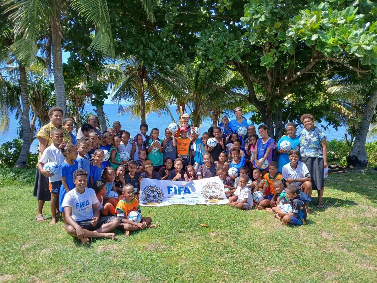 FijiFootball_'s tweet photo. Football has reached Yasawa Is after the Fiji FA launched FIFA Football for Schools Curriculum at the Namara yesterday, a first for maritime schools in Fiji. Technical Director Timo Jankowski says “there’s some great talents with lots of passion. This is just the beginning”. https://t.co/kYPItrNAg0