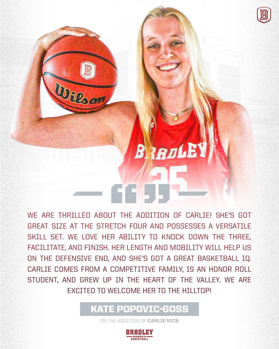 Bradley WBB tweet media
