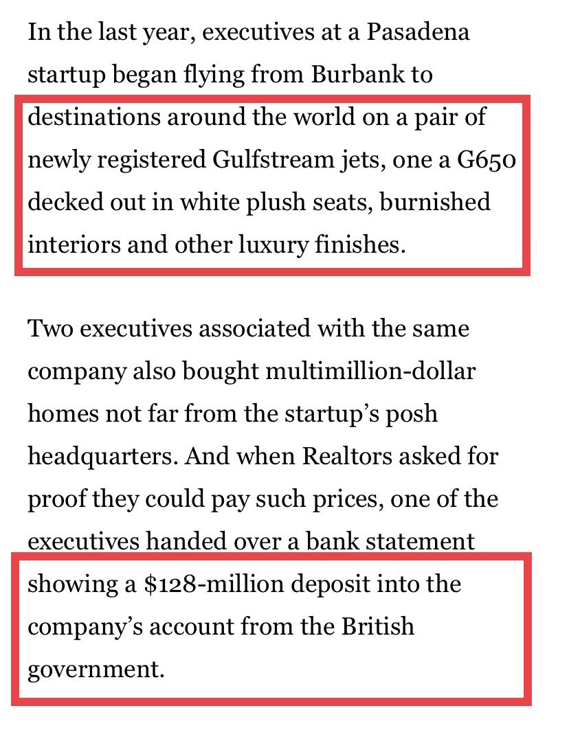 And another. This one also includes a pair of new private jets (courtesy of profits made from UK government Covid contracts). latimes.com/business/story…