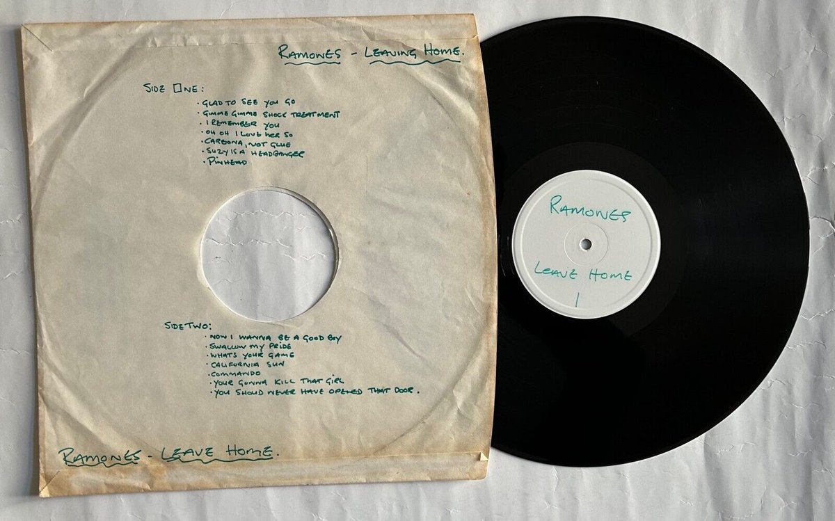 archived! GBP 310 | Ramones. Leave Home. White Label. Original Uk Lp. Sire 9103 254. #vinyl popsike.com/ramones-leave-…