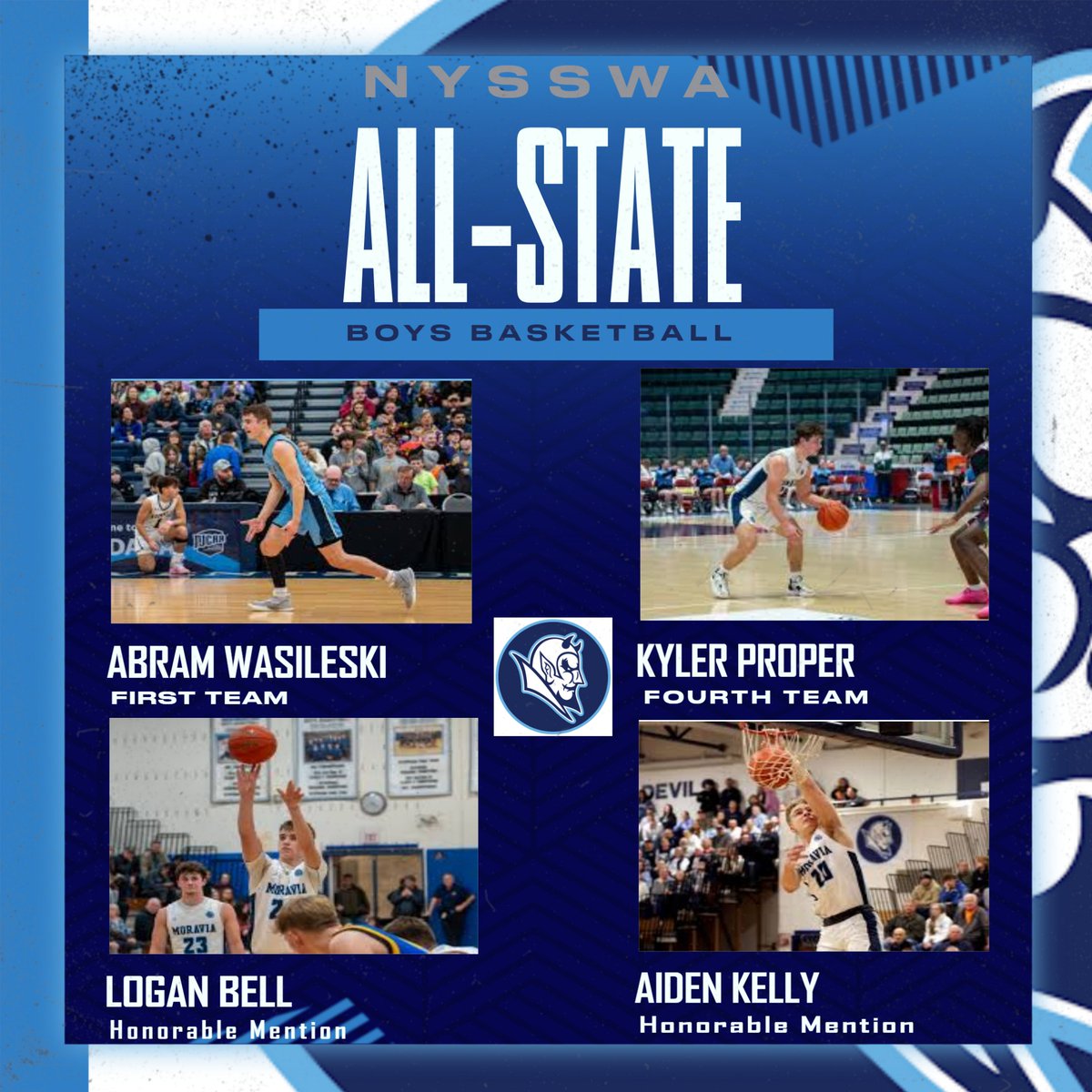 Congratulations to our All-State Boys Basketball Selections!! Go BLUE!!!
