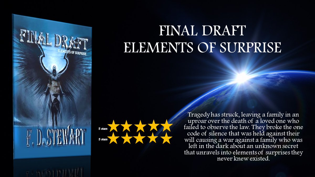 Book 1 Final Draft Tragedy has struck, leaving a family in an uproar over the death of a loved one who failed to observe the law. amazon.com/.../e/B01GVX6C…… 5 Stars (2x) Will there be another? Check it out!