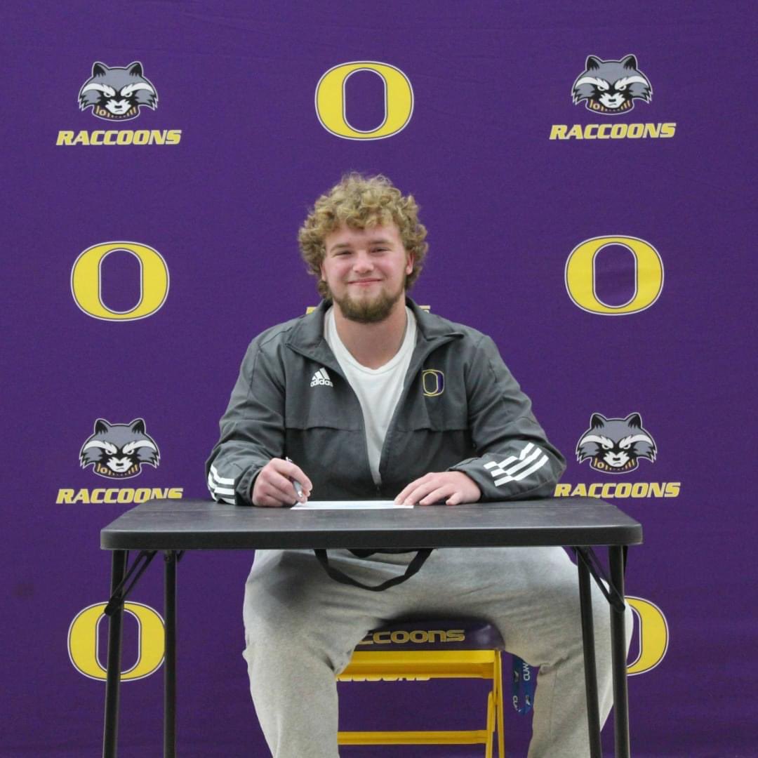 Congratulations to Clayton Nichols who signed his letter of intent to continue his academic and athletic career at Concordia University Wisconsin. Good luck Clayton! Raccoon Football is proud of you!