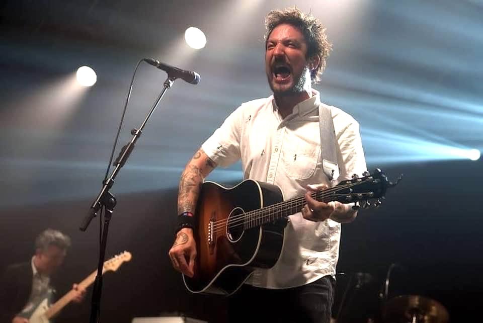 Two years ago, @frankturner did his 50 States in 50 Days Tour. Now he’s trying to set the record for playing the most cities in 24 hours. He’s also a great performer. frank-turner.com/live-gigs/