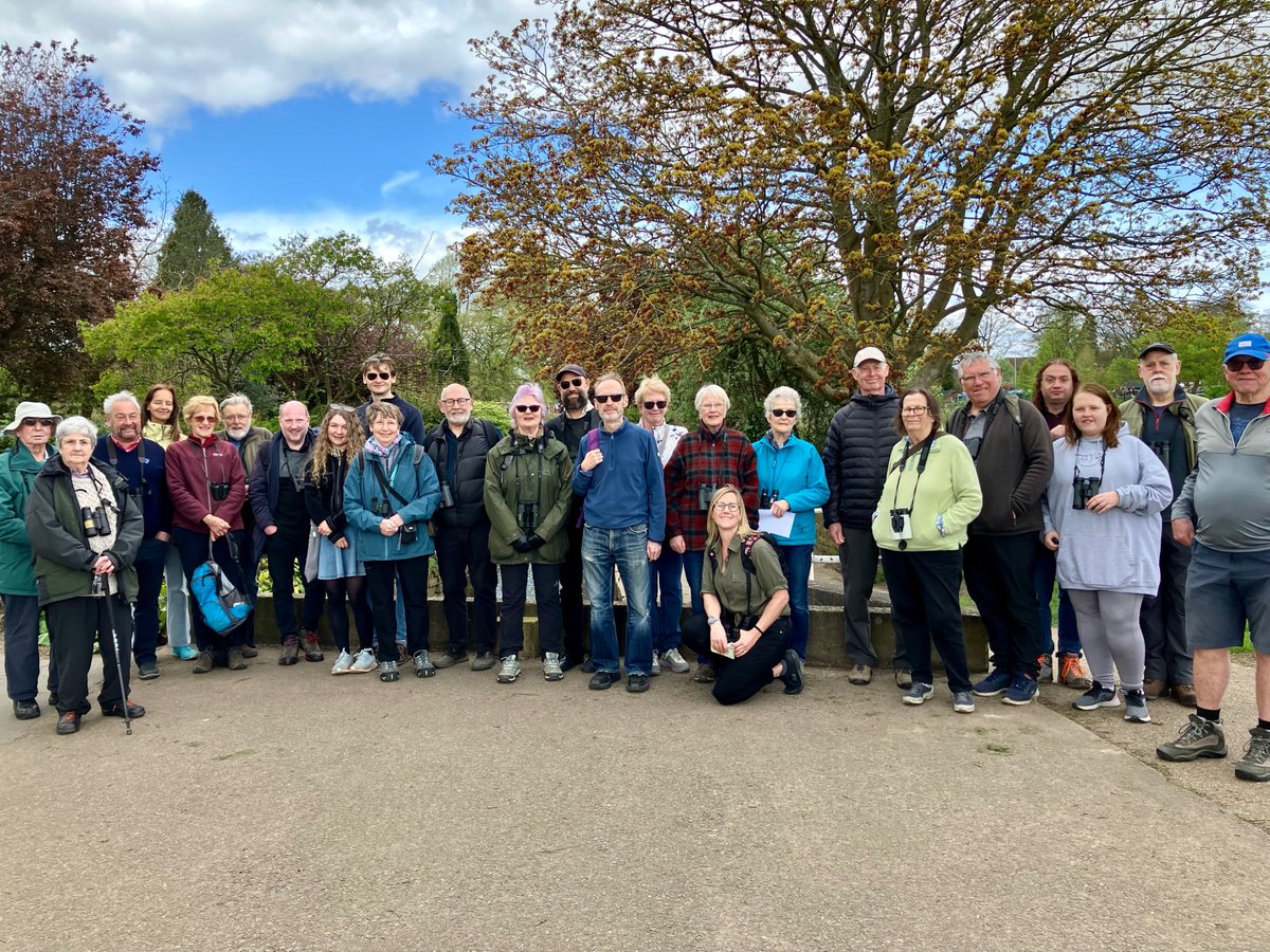 WarwickNatHist's tweet photo. The society's springtime Bird Walk in St. Nicholas Park on 14th April was very well attended. 31 different birds were identified, including treecreeper, goldcrest and this Great Spotted Woodpecker photographed by Alec Cuthbertson. See Snippets 106 at https://t.co/OCWZIlwhOE https://t.co/Qoq9vMHJrE