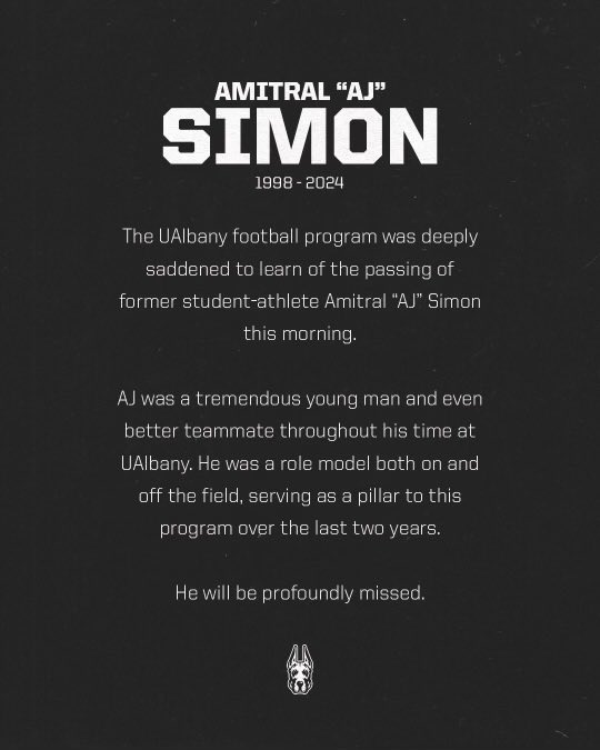 Two joyous year coaching and becoming friends with AJ Simon. My prayers are dedicated to the Simon family. I love you AJ and will always have a special place in my heart for #8.