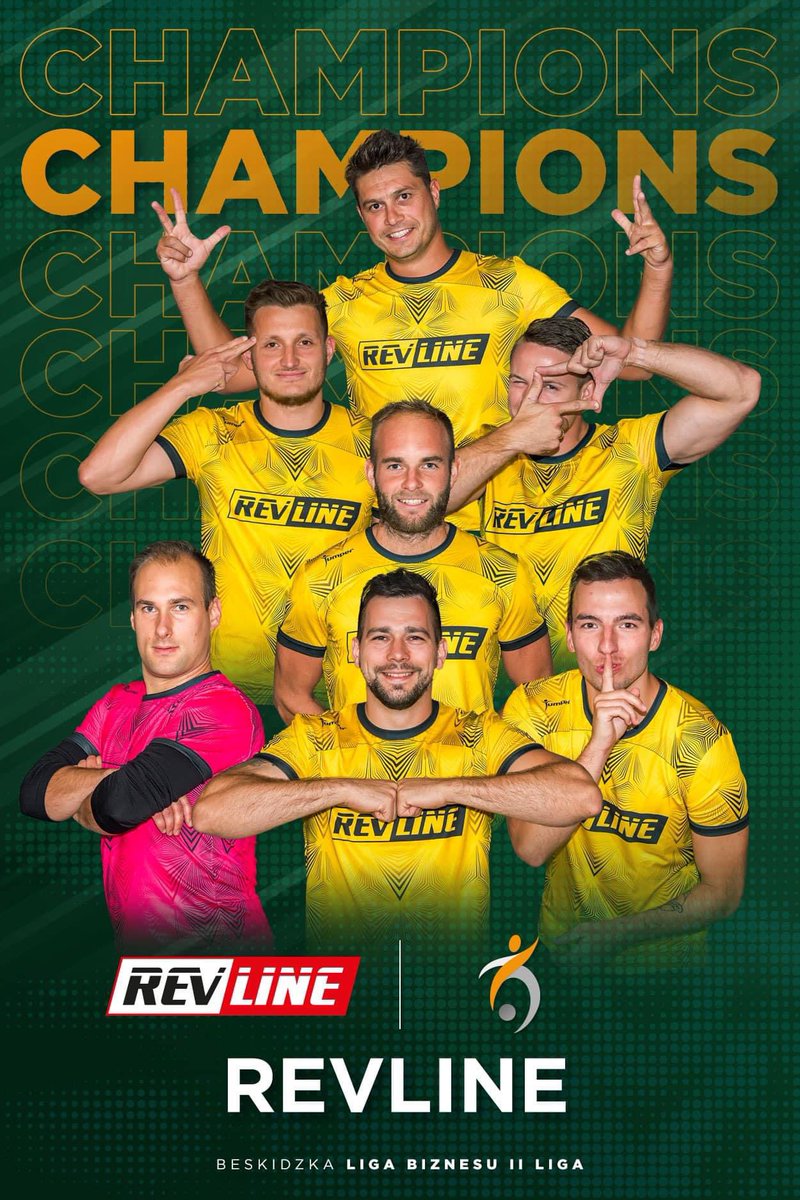 Peczrix's tweet photo. To już oficjalnie! Mistrz 2 ligi „Beskidzka Liga Biznesu”4 kolejki przed końcem sezonu! #Sportowebeskidy #bielskobiala #winners #revline https://t.co/K6DmtKCp5W