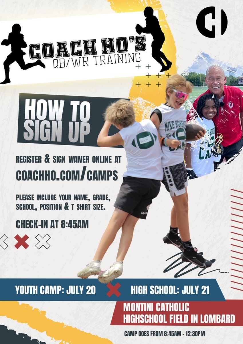 Don't forget to sign up for Coach's training camp,  it is an awesome experience.