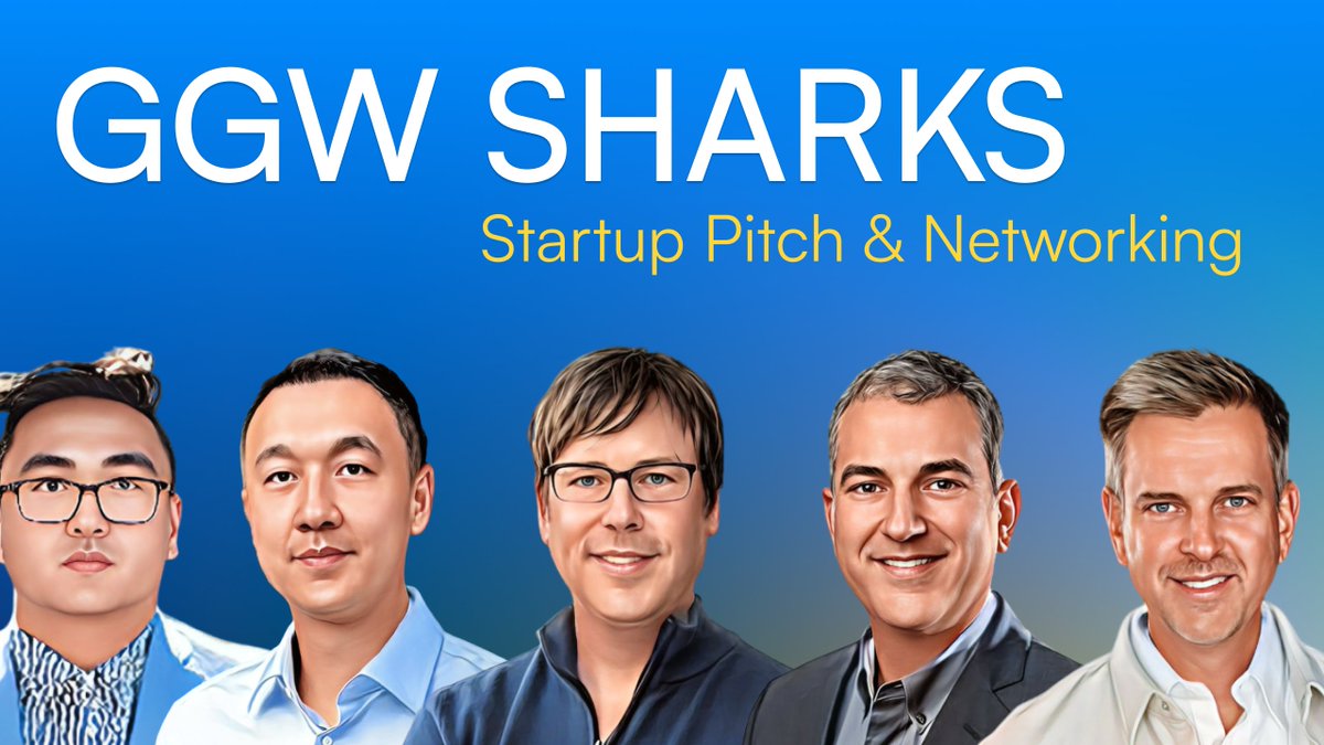 🦈🦈🦈 Dear Investors and Founders, Join us at the GGW Sharks event on Friday, April 26 at 10 AM PST. 🔥🔥🔥 Get ready to dive into the dynamic world of innovation at GGW Sharks, where the ultimate goal is to connect promising startups with eager investors. We are excited to