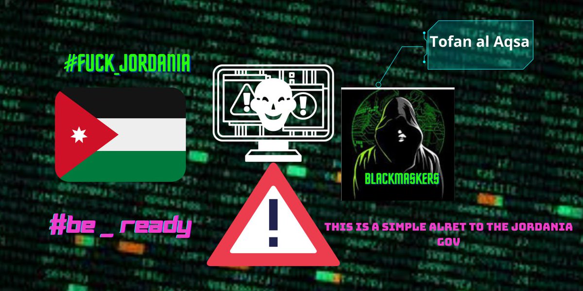 PPHM_HackerNews's tweet photo. BlackMaskers attacked Jordan websites for several times.
They also accessed data of Jordan websites.

هاجم BlackMaskers مواقع إلكترونية في الأردن عدة مرات.
كما تمكنوا من الوصول إلى بيانات المواقع الأردنية.
#gaza #PPHM
Download linke:
https://t.co/TwG6KTEAyB https://t.co/PhILViu41P