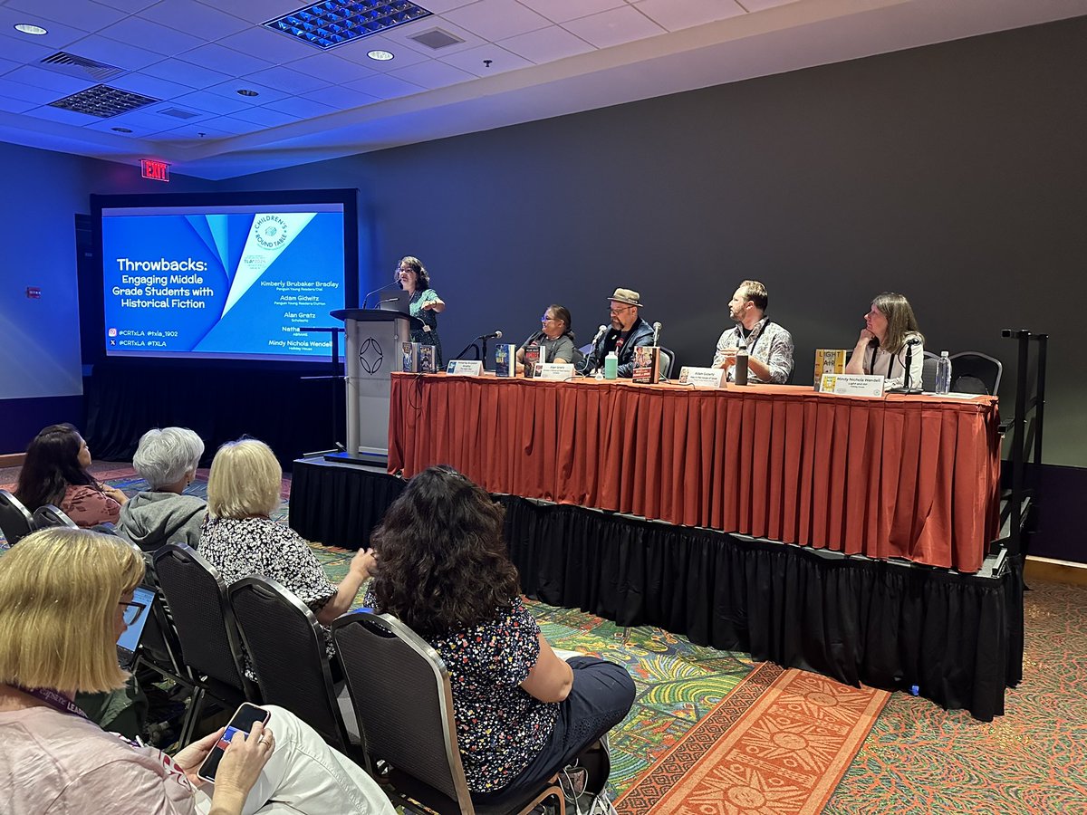CRTxLA's tweet photo. Very full house for Throwbacks: Engaging Middle
Grade Students with historical fiction! https://t.co/EmdZbF7z2t