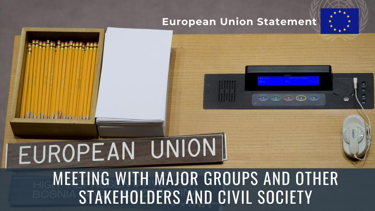 EUatUN's tweet photo. To harness the wealth of innovative ideas, we must meaningfully engage with civil society to reach an action-oriented Pact for the Future. An inclusive approach is key and why the EU is glad to support the upcoming 🇺🇳Civil Society Conference in Nairobi.
➡️https://t.co/dQwiZKKB1H https://t.co/2eeWQKFtoR