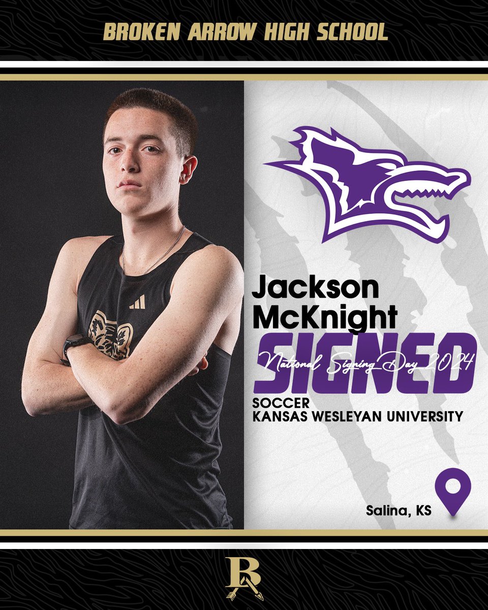 Congratulations Jackson McKnight!
📝Kansas Wesleyan University⚽️

#BuildYourLegacy x #goBA🐅