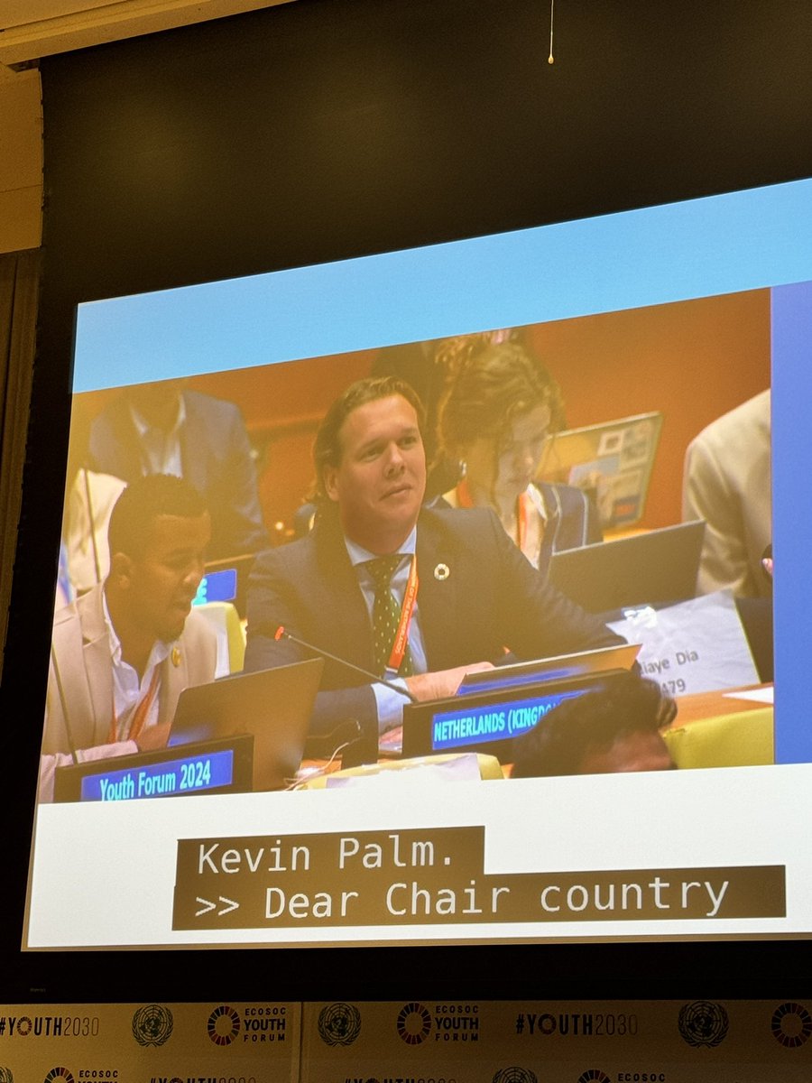 Go @KingdomNL_UN! Keeping the spirit of intergenerational partnership and participation in action at the #ECOSOCYouthForum!