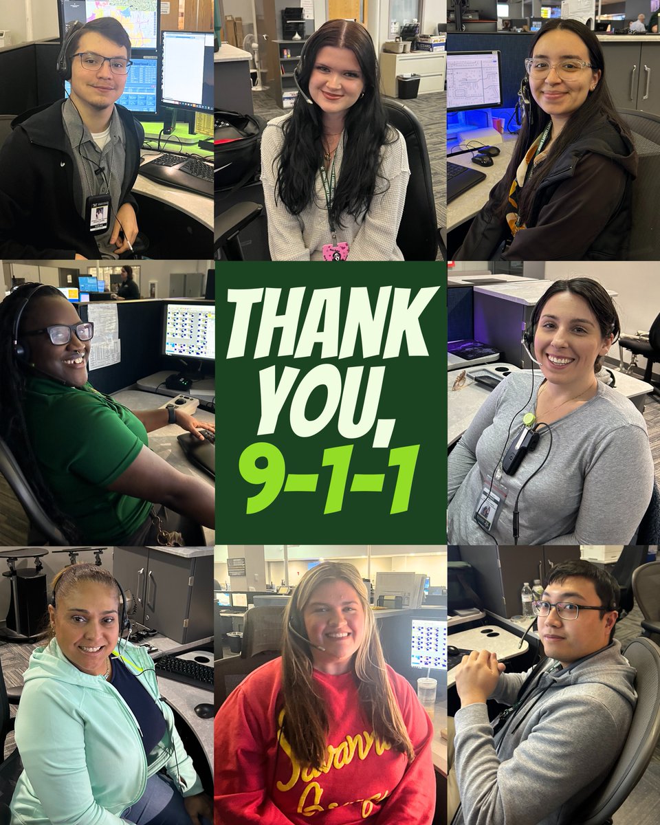 We ❤ our Comm Center family! You always answer the call. It's the last day of National Public Safety Telecommunicators Week, but we are grateful for your selfless service all year. #ThankYou911 #NationalPublicSafetyTelecommunicatorsWeek #NPSTW