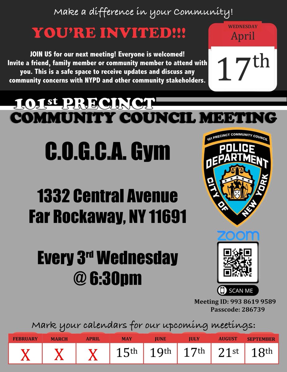 Join us tonight for our Council meeting!