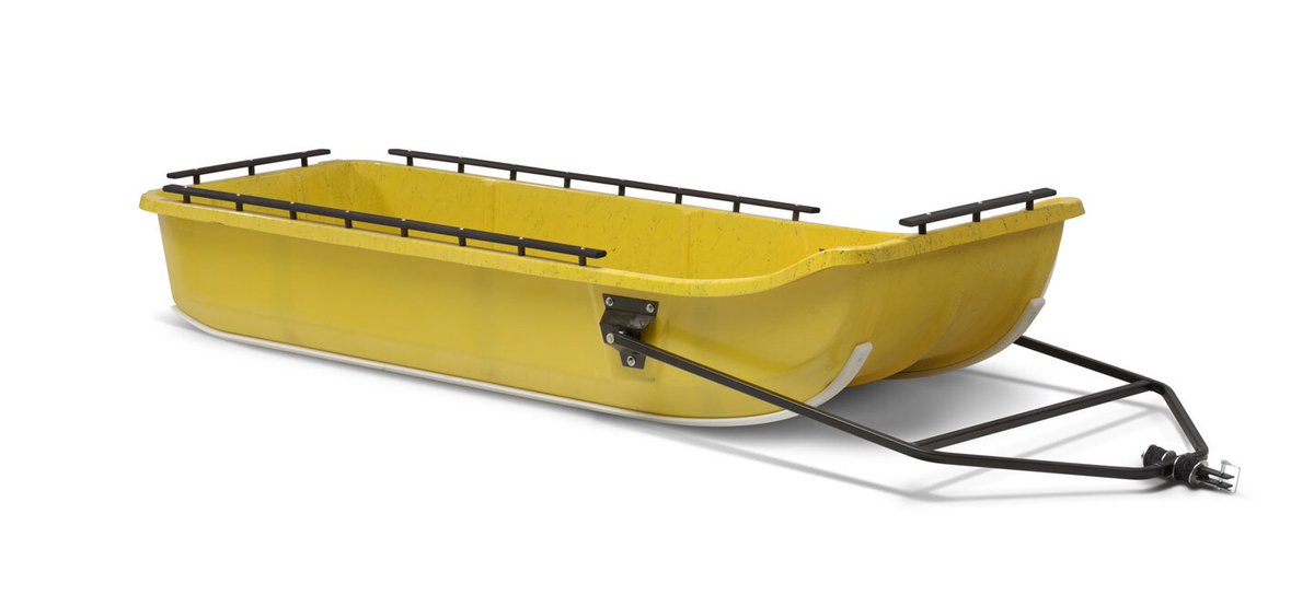 The Big Boggan can handle large heavy loads.We engineer our fiberglass sleds for cold,rugged environments,allowing you to travel the toughest terrain with ease. L106”(269cm) x W36”(91.5cm) x H24”(60.9cm) @EquinoxIndLtd #Alaska #wintersports #snowmobileseasons #fishingtrips