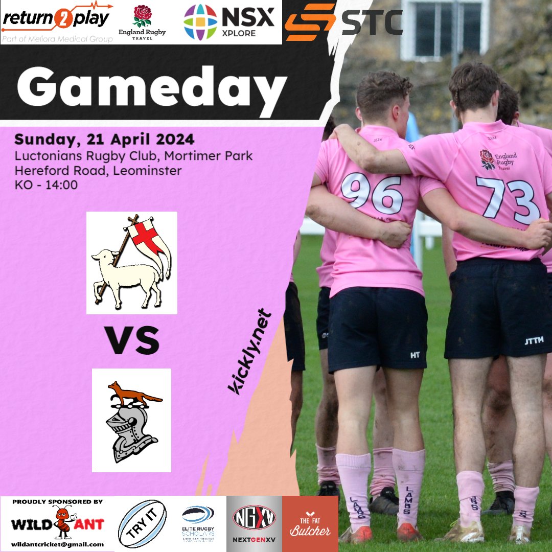 RaymondWatts13's tweet photo. Big gameweek coming up.

Taking on Luctonians Rugby Club with a 2pm kick off

#FastAndFree #LambsRugby

❤ our Sponsors

@return2play_1 
@engrugbytravel 
@stcteamwear 
@nextgenxv 
@nsx_group 
@tryit_rugby 
@eliterugbyscholarsltd 
@fatbutcherdelivery 
#WildAnt Charity Foundation https://t.co/XzoqLmqvUh