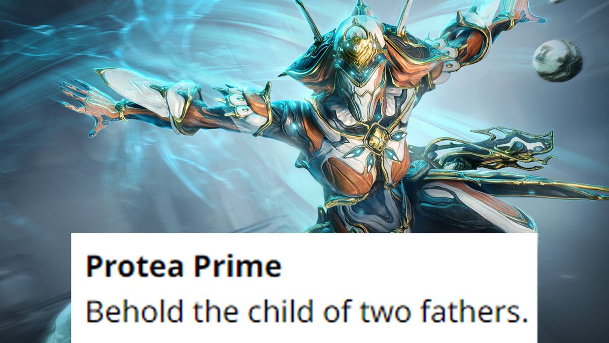 All hail Protea Prime and her two Daddies... uh I mean Fathers! #Warframe