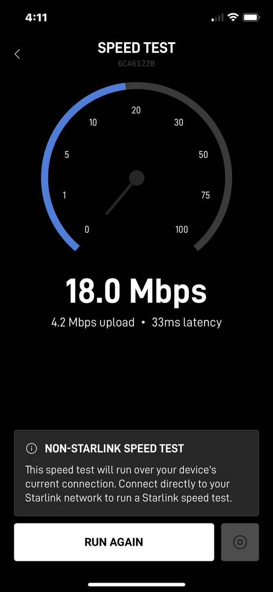 Big difference in speed lol. Starlink has been good so far. Gaming is totally different too lol no more lagging out. Have a good day y’all, heading into work!