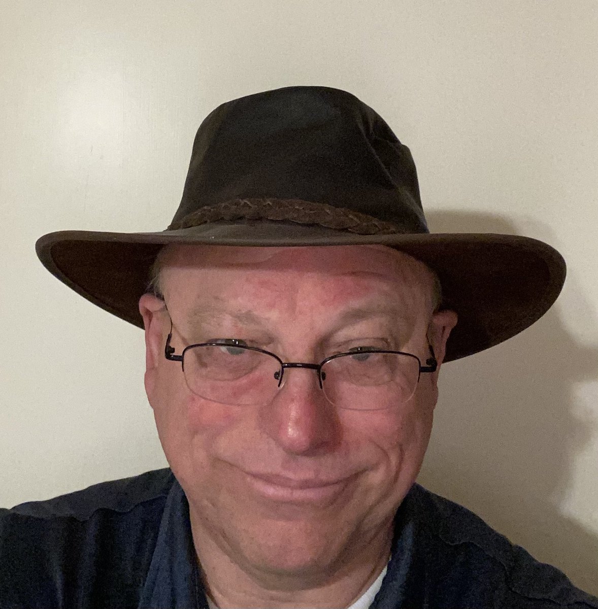 @JoshBuice I wear hats a lot. Ballcaps are required for work.
Ballcaps are trashy. (There. I said it.)
When I wear a hat to church, it comes off when I enter the building.
The hat shown is my winter hat. It goes with my leather duster. They both sit in the pew next to me during worship.