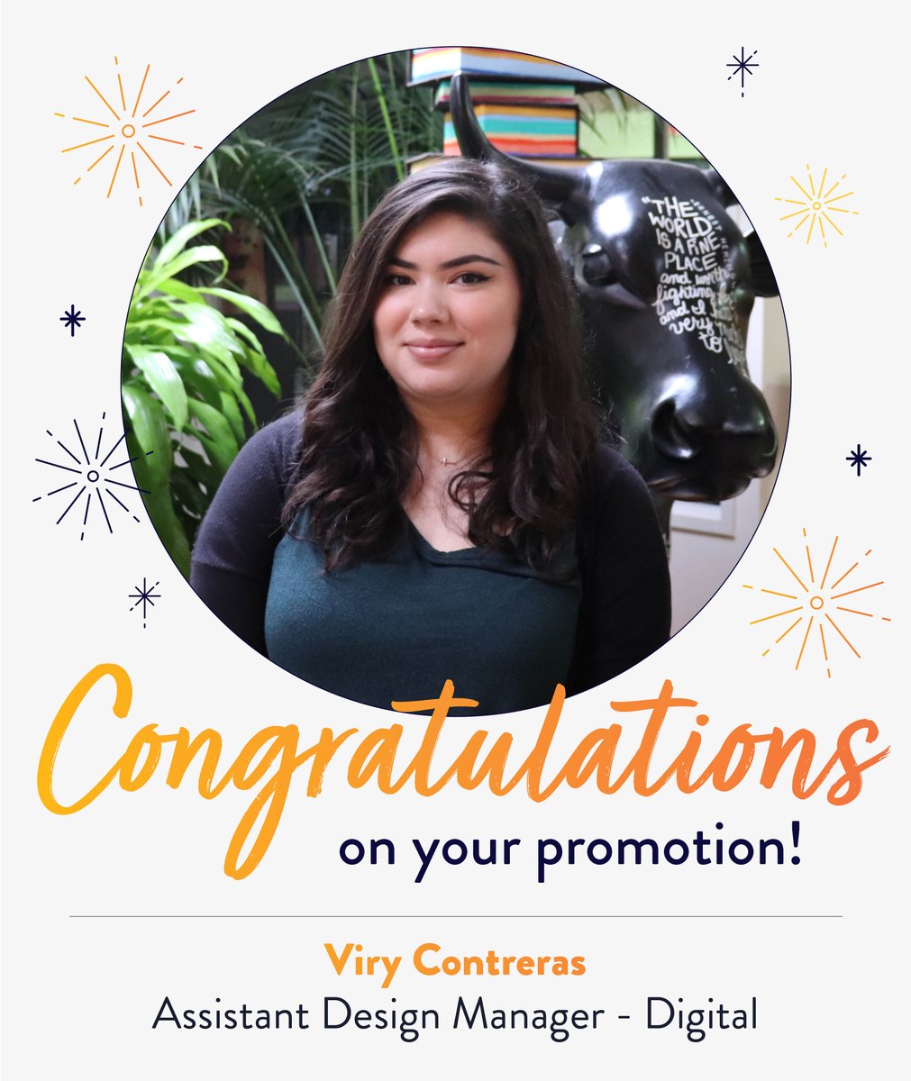 ⭐️We're thrilled to share the #promotion of Viry Contreras to Assistant Design Manager, Digital! 📚 Her clean, bright design aesthetic leads to dynamic outcomes. In her new role, Viry will keep pushing the boundaries of all things digital & we can’t wait to see what she creates!