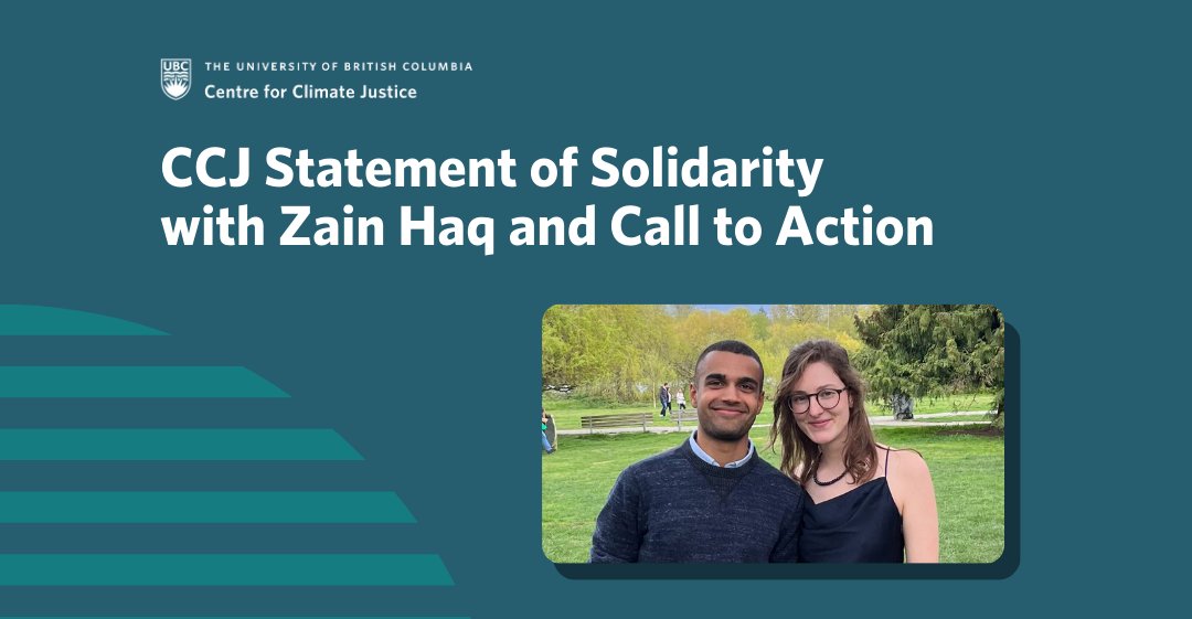 The CCJ stands in solidarity with Zain Haq, who is facing deportation from Canada for his climate activism. Freedom of expression is foundational to climate justice.

Demanding ministerial intervention is the last chance we have to stop this! Join us: tinyurl.com/CCJ-ZainHaq