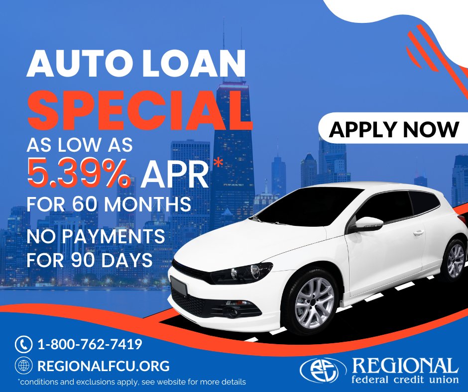 Get behind the wheel with REGIONAL today! Whether your car is new, used, or you're looking to refinance, we have great rates and flexible terms for you.

APPLY NOW: bit.ly/3HwgKdC

#AutoLoans #LowAPR #Refinancing