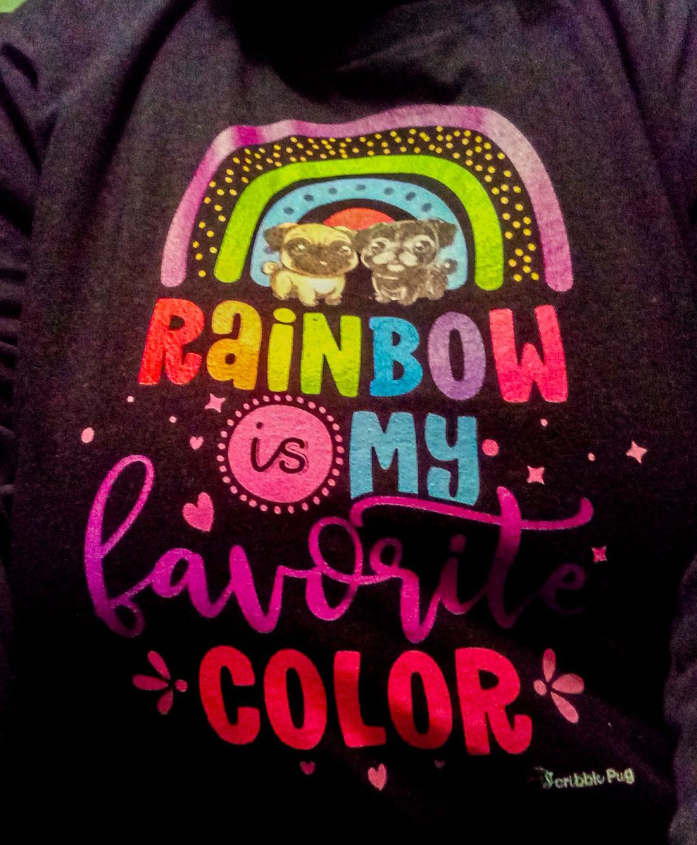 Know what's embarrassing? 😖😖😖 When someone asks bosslady's favorite color, and she says RAINBOW 🌈. 😂 (But low key, my favorite color is also rainbow 🌈. 😂) ❓ What's your favorite color? 👚 Shirt: scribblepug.etsy.com/listing/145849… 📸 @Zahava445